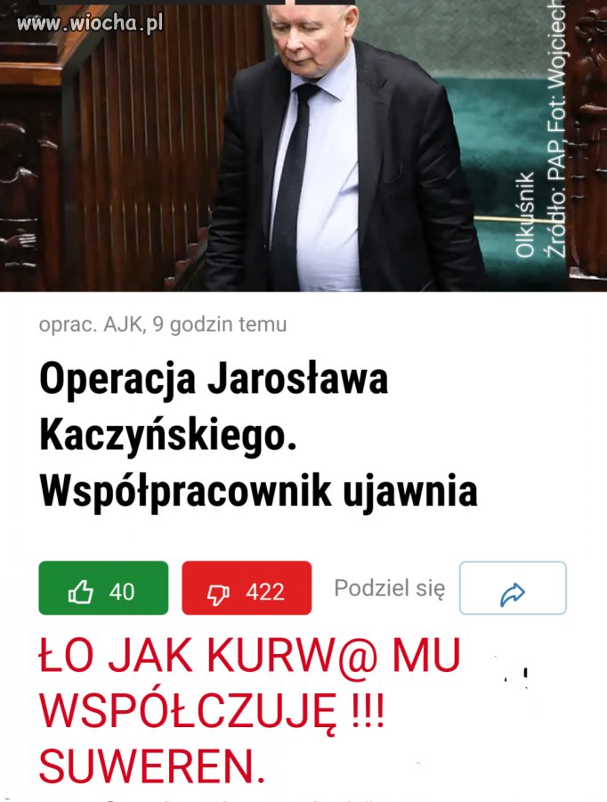 Nadprezesa zabolało 