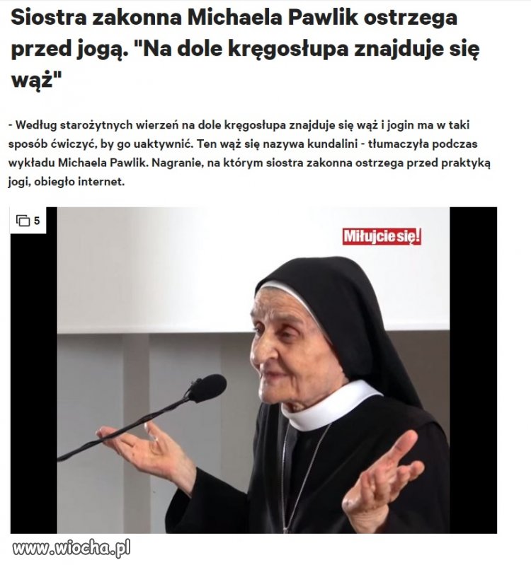 A wąż jak wiadomo to szatan