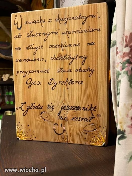 Z głodu się jeszcze nikt nie zesrał