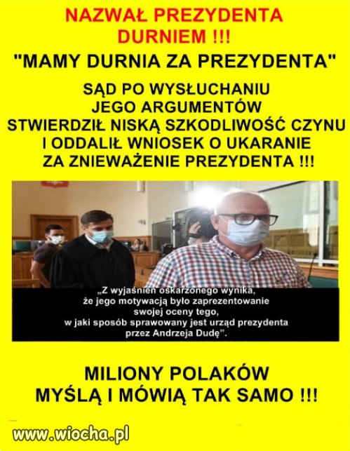 A mogli go oskarzyc o ujawnienie tajemnicy panstwowej!