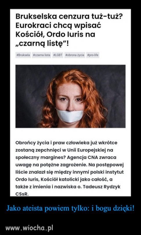 Ordo Iuris powinno być wpisane na liste org. terrorystycznych.