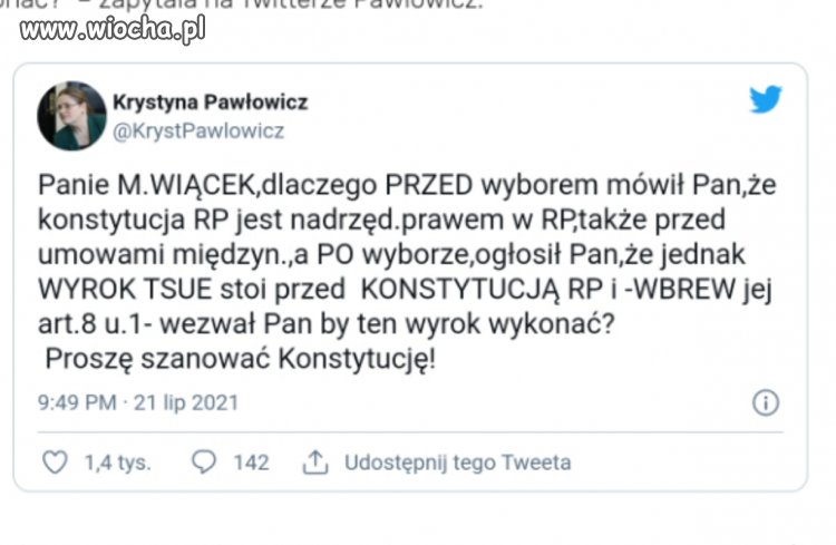 Nasza Kochana panna Krysia konstytucjonalistka...