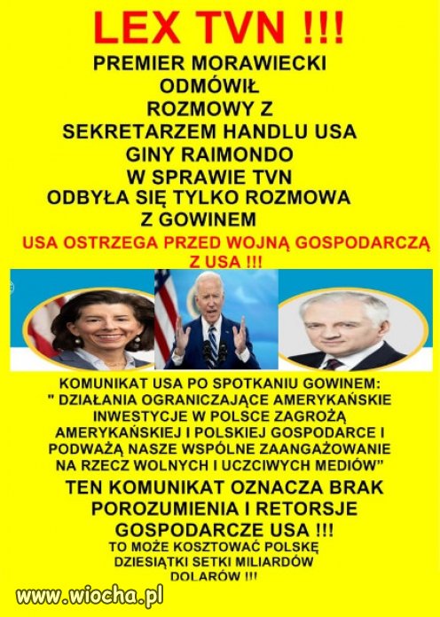 Morawiecki ne chcial klamac sekretarzowi handlu USA!