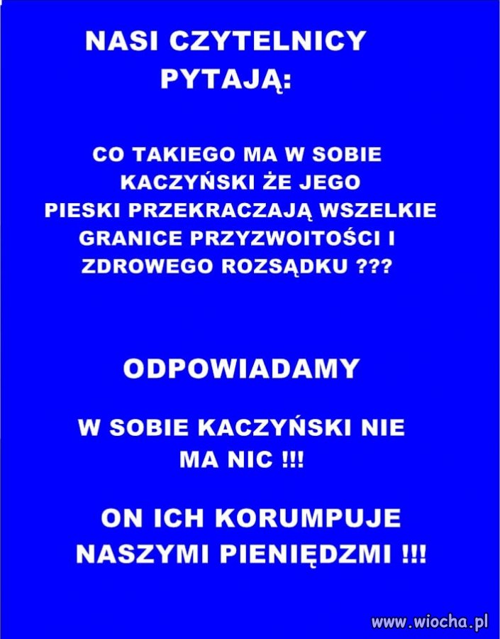 Dziś pytanie, dziś odpowiedź ...