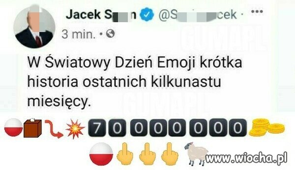 Jacek też świętował dzień emoji