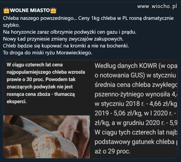 Droga do realizacji programu Morawieckiego ''Miska ryżu''!!!