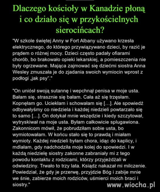 To te chrzescijanskie wartosci...sekty kosciola!