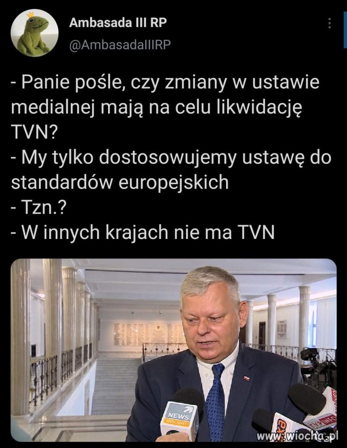 W innych krajach nie ma też TVP
