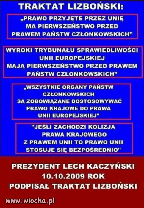 Czas przypomnieć PiSowi co podpisał Lech Kaczyński