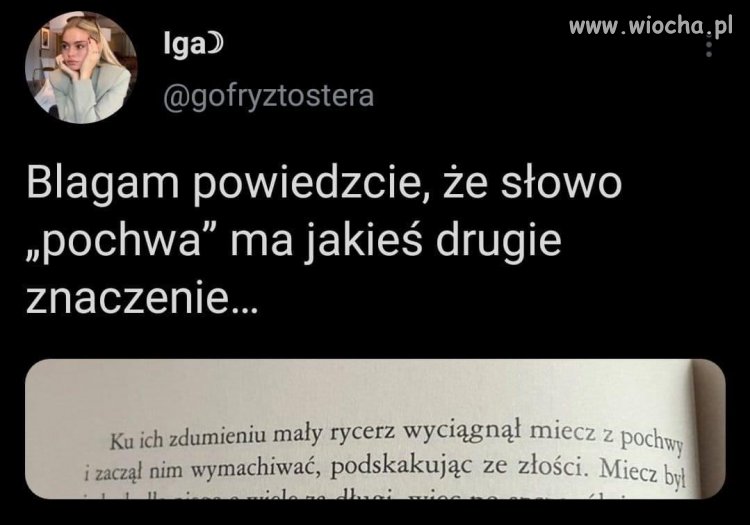 Ktoś jej powie, że szlachta u pasa nosiła kootasy [cenzura]?