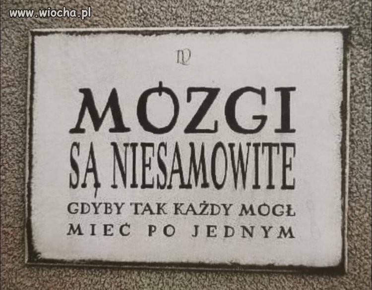Mózg zużywa 20% energii. 