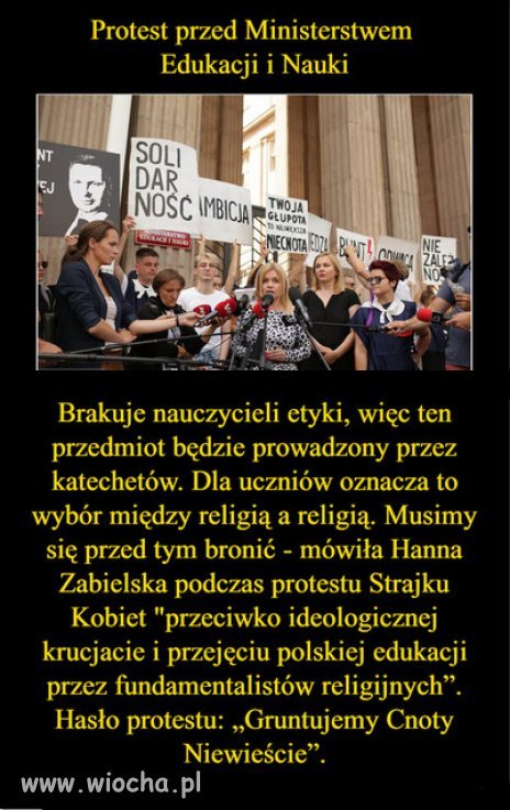 To tylko desperacja sekty kościoła, indoktrynacji dzieci.