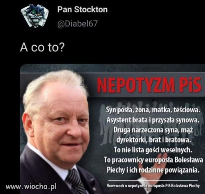  Tak się zwalcza nepotyzm w PiS!