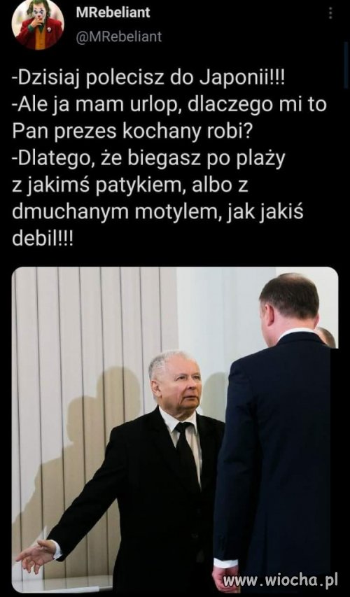 No i poleciał 
