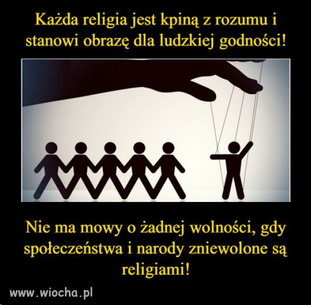 Im bardziej religijny naród, tym bardziej zacofany i ubogi!