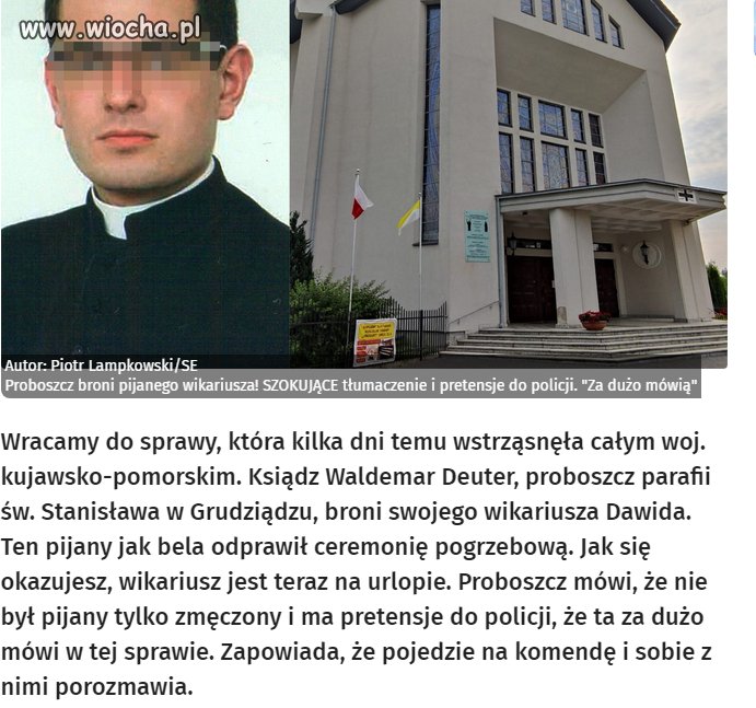 Pójdzie na komendę i co?