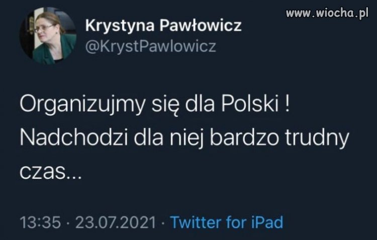 Krycha już czuje pismo nosem...(koniec PiSu) 
