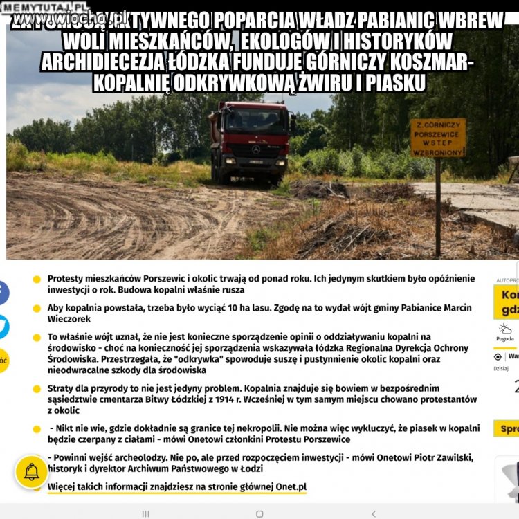 Mieszkańcy Porszewic! Macie czego chcieliście!