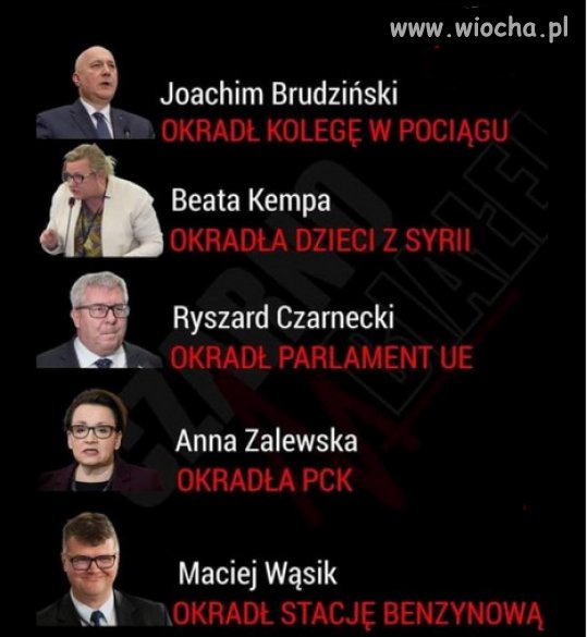 Zasługi członków PiS...