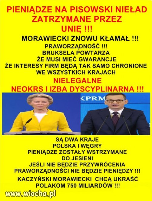 Nie będzie kasy na Nowe Wały PiSu?