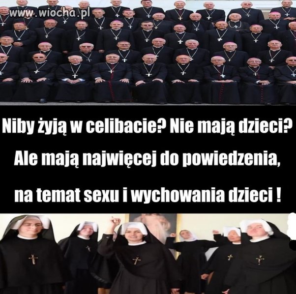 Celibat to znaczy sex bez konsekwencji.