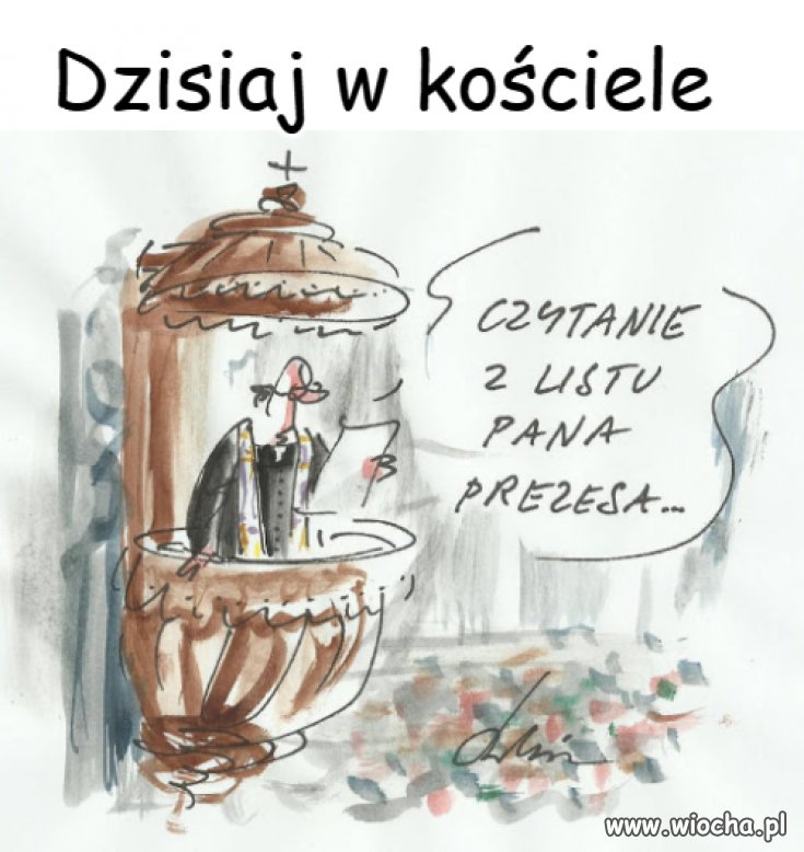 Czytanie z listu ...
