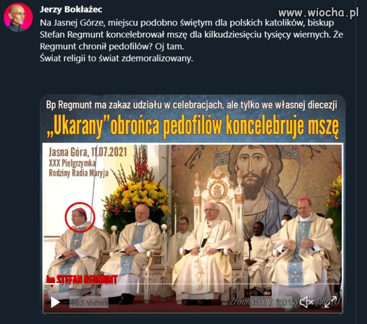 Koncelebrował mszę dla kilkudziesięciu tysięcy wiernych. 