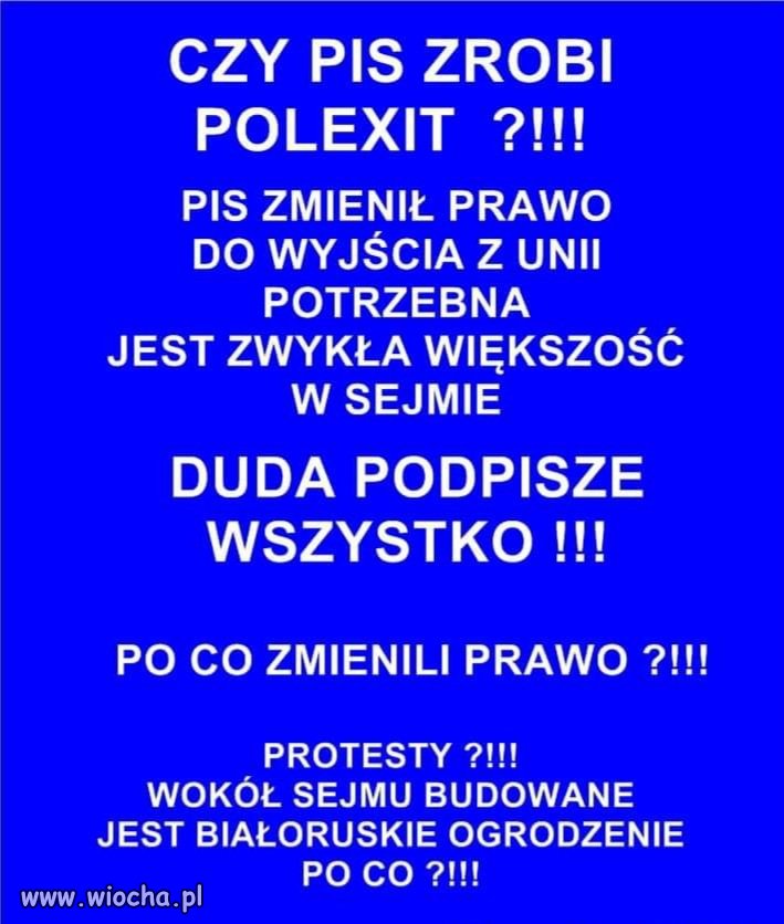 Czy PiS zrobi Polexit? 