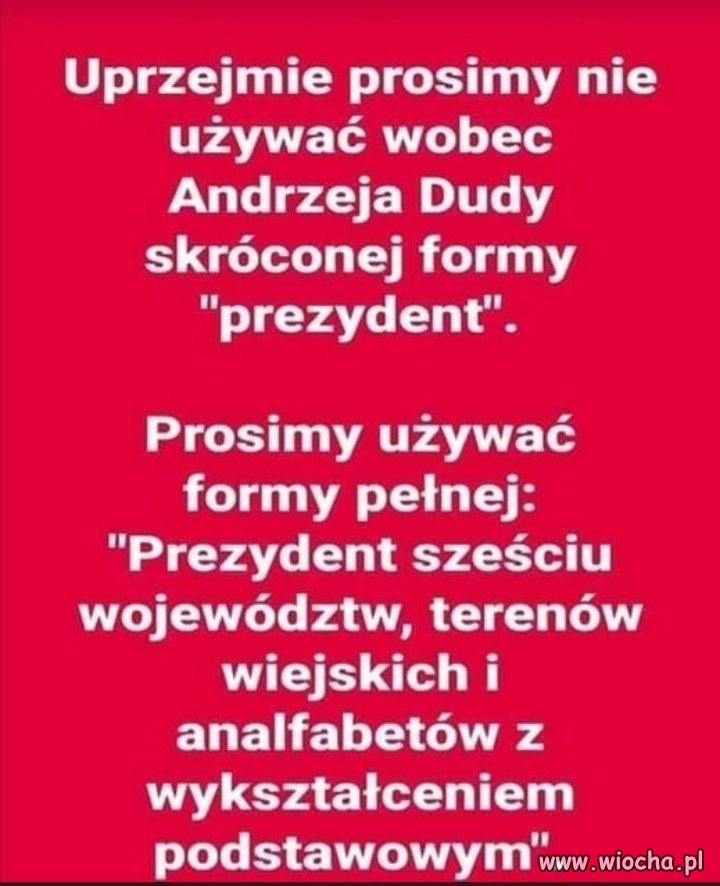 Prawidłowa forma