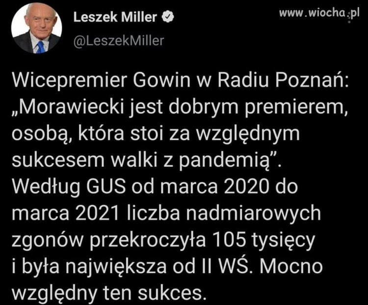 Powiedział co powiedział i na pewno się nie cieszył.