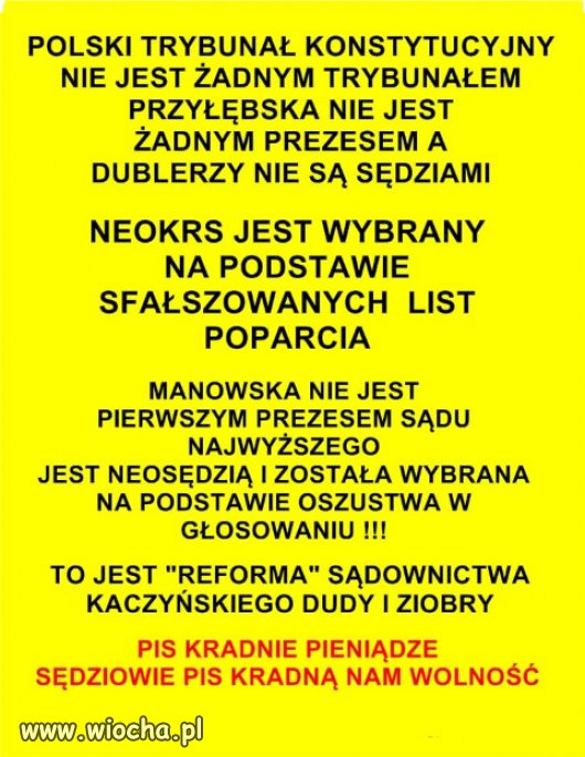 Trybunał Konstytucyjny dyktatury Kaczyńskiego...