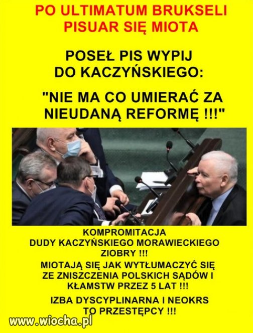 PiS zamalowal sie w rogu...swoja prymitywna polityka!