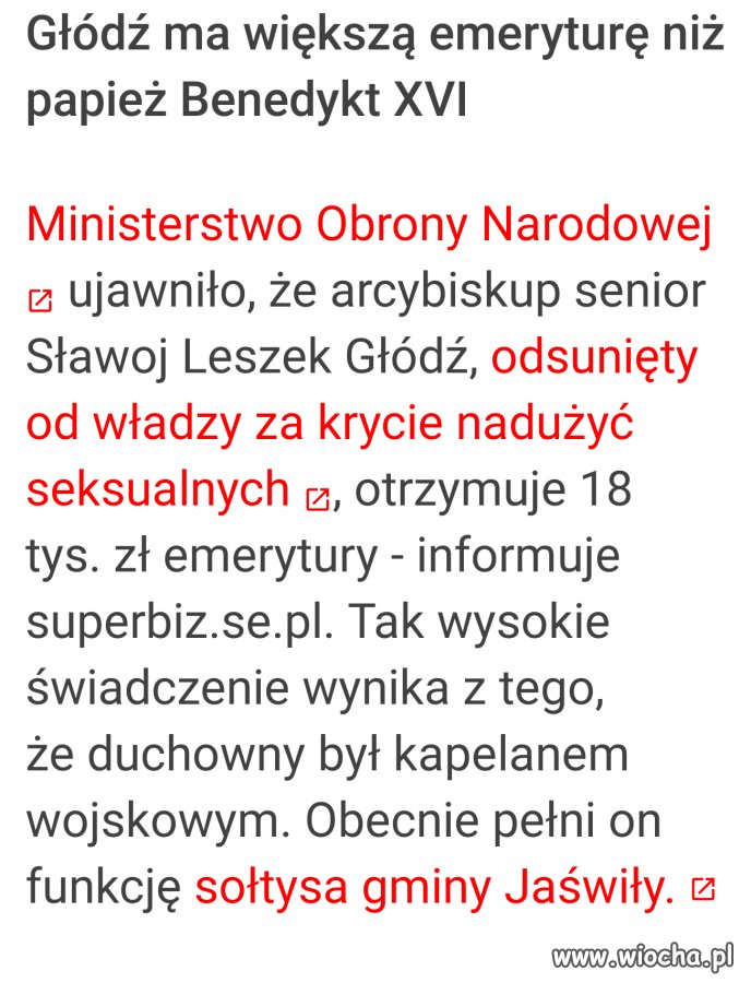 Taki to sobie... Za zasługi, żeby nie było