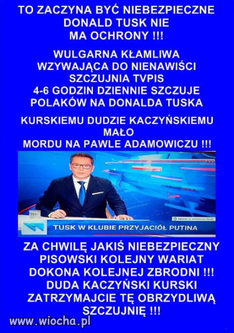 Psychopata Kaczyński dla władzy zrobi wszystko...