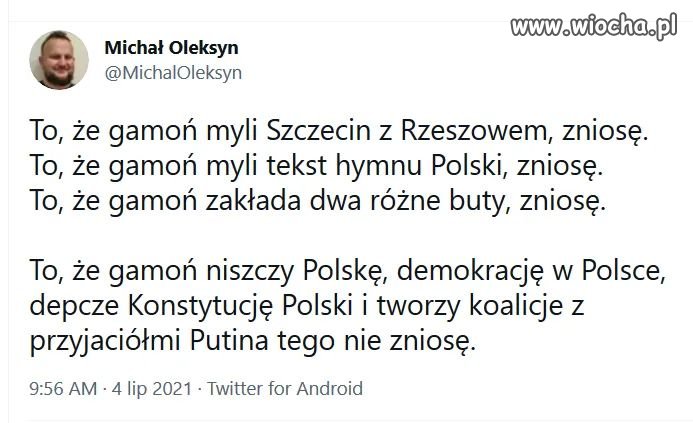 Tego nie zniosę