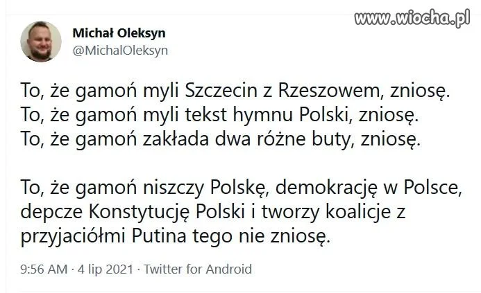 Tego nie zniosę
