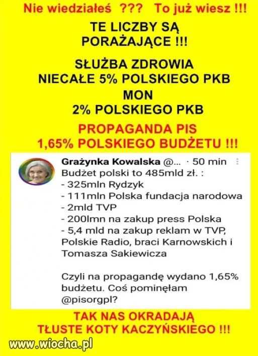 Nie ma żadnej dyktatury, bez propagandy...