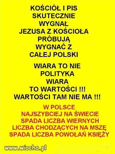 Sekta kosciola to obecnie zrodlo zaklamania i hipokryzji