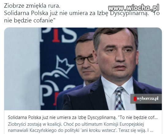 Miękiszon znów chciał być twardy