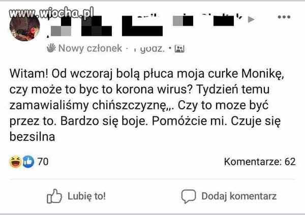 Madka diagnozuje cuurkeee 