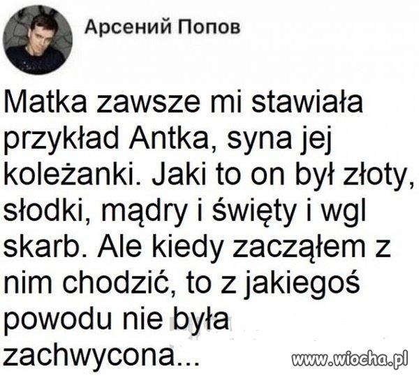Antek świecił przykładem 