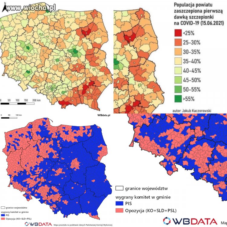 Dowody że to wyborcy pis palą punkty szczepień