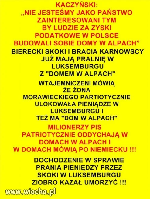 W Polsce są równi i równiejsi w PiS...ICH NIE DOTYCZY!