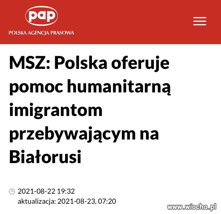 Ze słupków im wyszło że trzeba tylko mówić o pomocy, nie pomagać