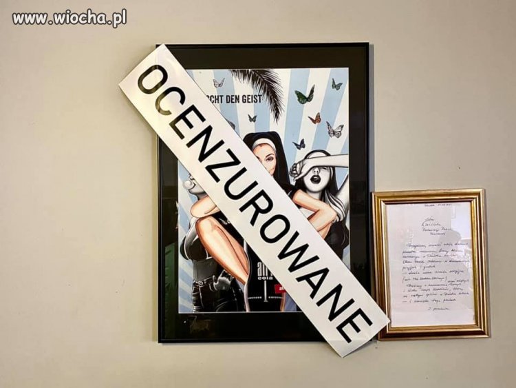 Plakat z zakonnicami nie spodobał się klientom