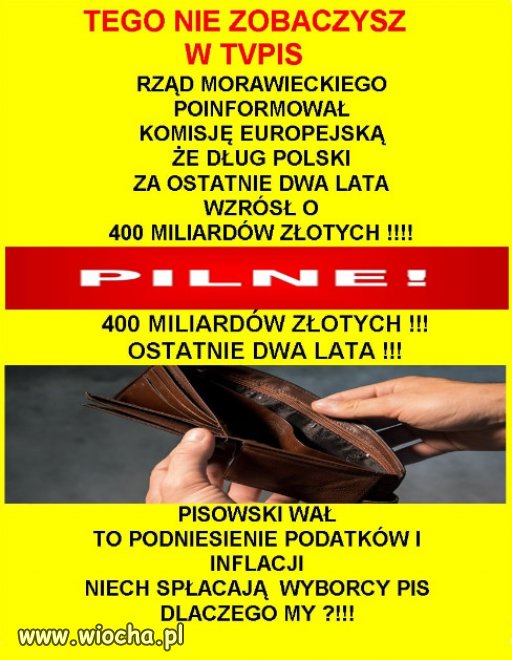 Po 6 latach rzadów PiSu... Polacy biedakami...