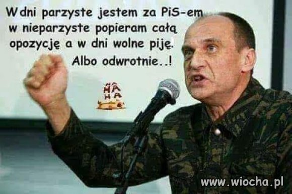 Antysystemowy podnóżek karakana