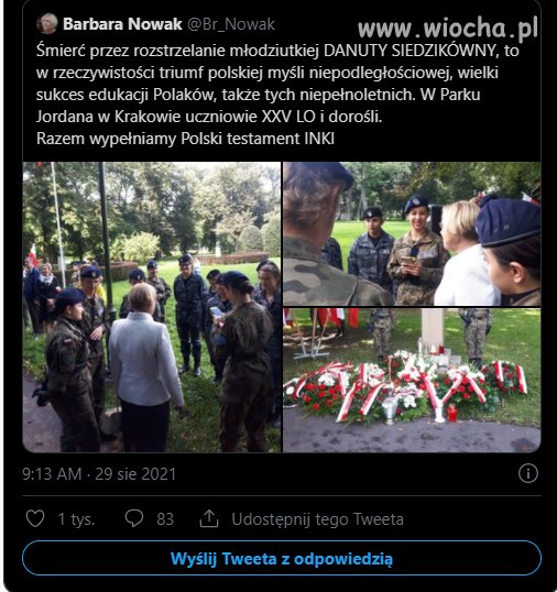 Małopolska kurator oświaty Barbara Nowak.