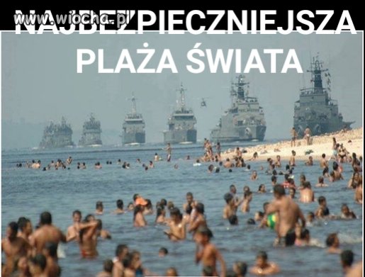 Plaża mocno strzeżona