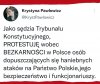 Krycha protestuje. Słusznie. 